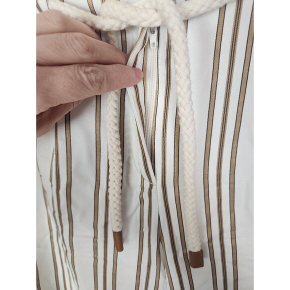 Massimo Dutti Women's Sz. 4 Stripe High Rise Trousers NWT - Picture 4 of 9